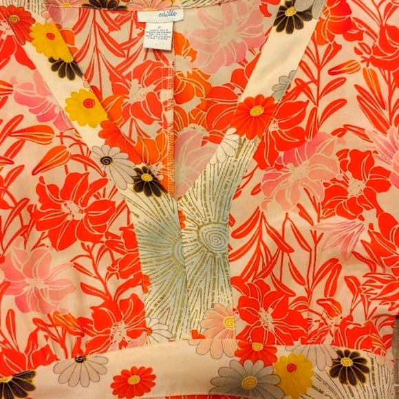 Anthropologie Odille Silk Fresh Floral Dress - Picture 5 of 6